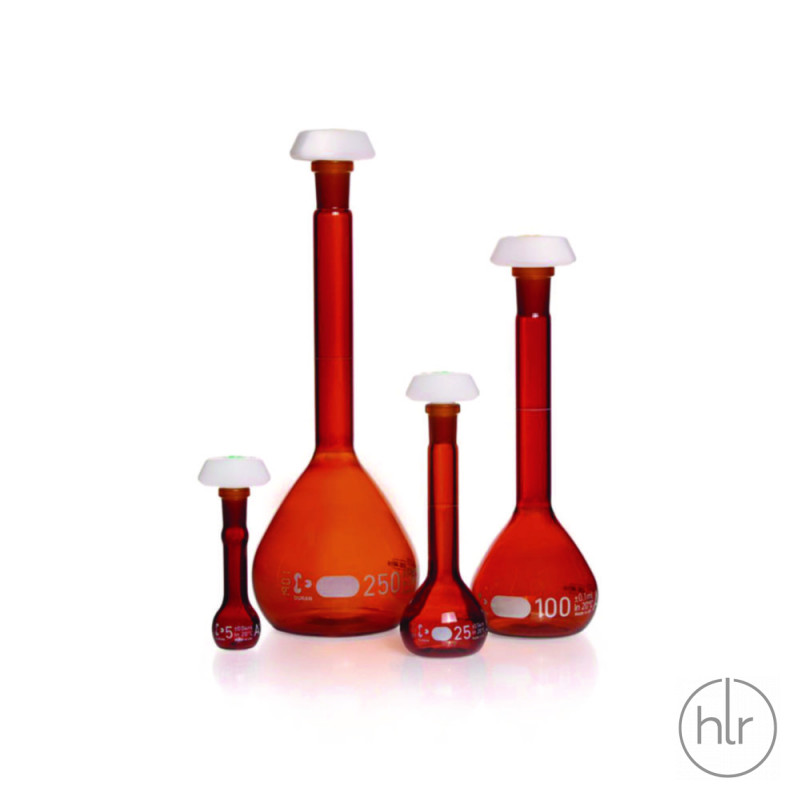 Колба мерная с пластиковой пробкой КМ-2-2000-1, темн.ст. (класс А) (DWK Life Sciences)